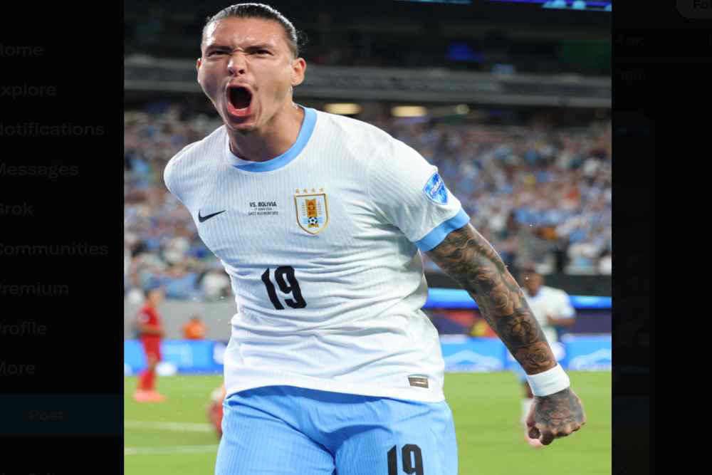 hasil uruguay vs bolivia: gol pellistri dan nunez bawa la celeste unggul sementara