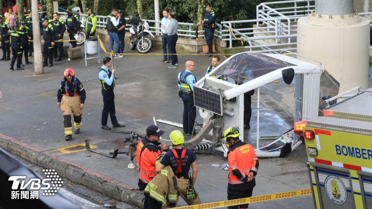 哥倫比亞驚傳「纜車墜地」釀1死9傷 車窗全碎驚悚畫面曝
