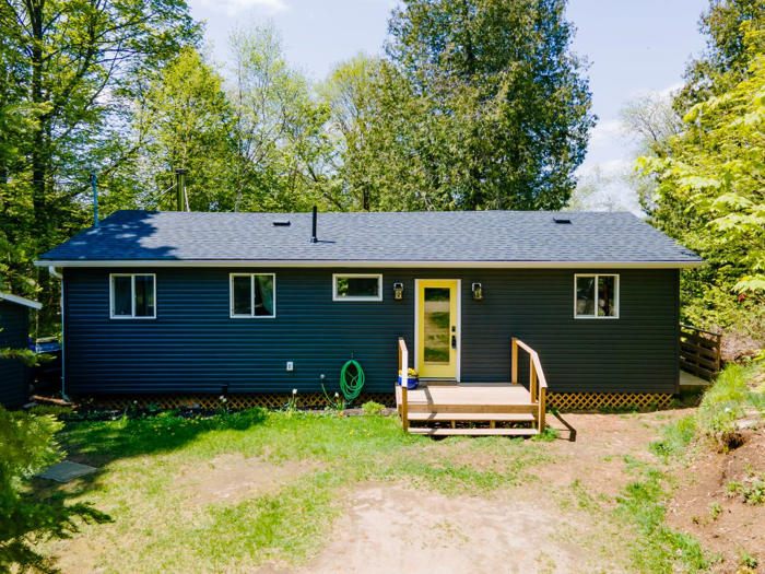$575k for this charming haliburton cottage with a 200-foot private shoreline