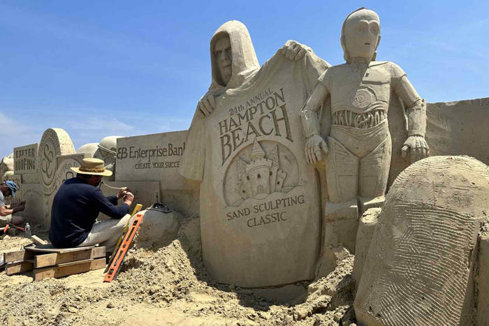 check out this epic prize-winning piece from the 24th annual hampton beach sand sculpture classic