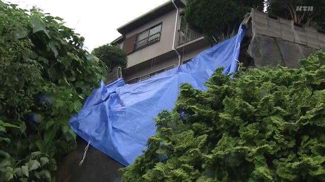 長崎市内でガケ崩れ相次ぐ 引き続き土砂災害など注意
