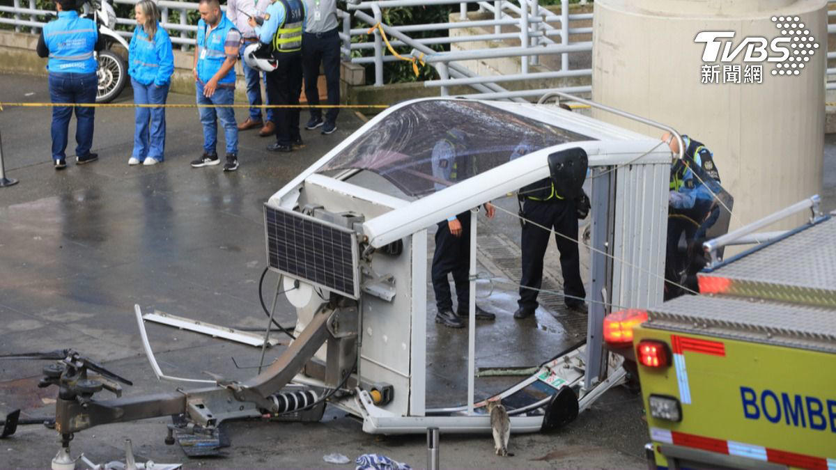 哥倫比亞驚傳「纜車墜地」釀1死9傷 車窗全碎驚悚畫面曝