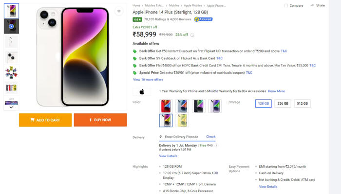 how to, iphone 14 plus gets a massive discount on flipkart: how to avail the deal