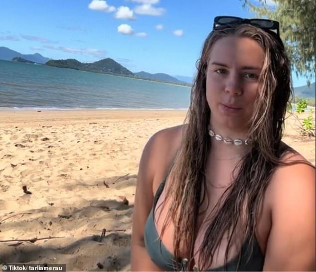 tarlia sparked an outcry when she filmed herself taking an ocean dip