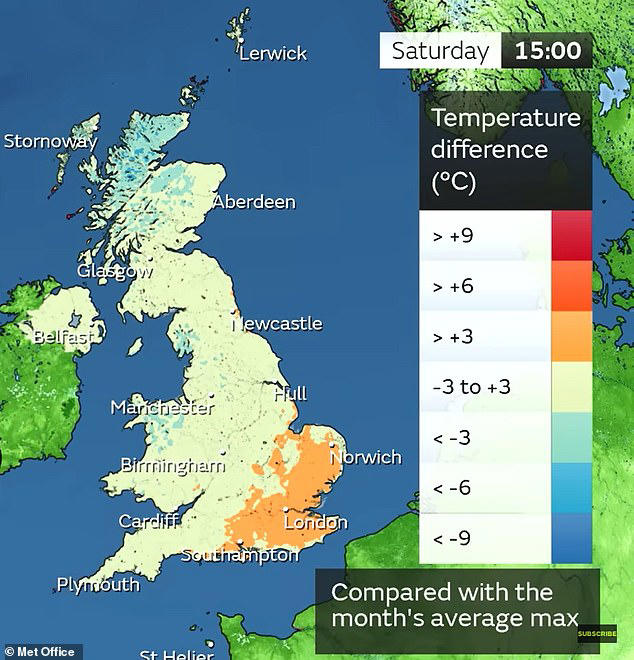 temperatures plummet across britain after 30c heat