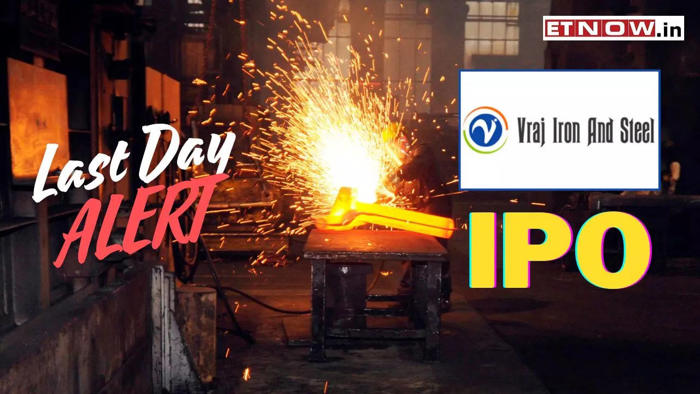 vraj iron and steel ipo: rs 90 gmp; last day to apply - check subscription status