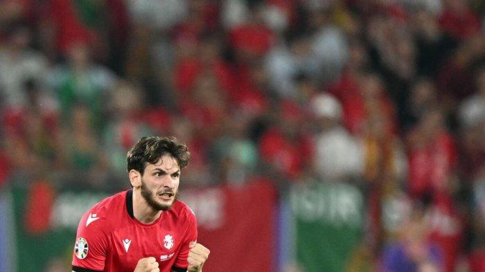 euro 2024: portugal menelan kekalahan,christiano ronaldo justru idola bagi para pemain georgia