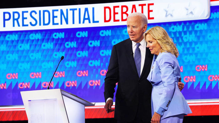 in command trump and stumbling biden face off in first presidential debate