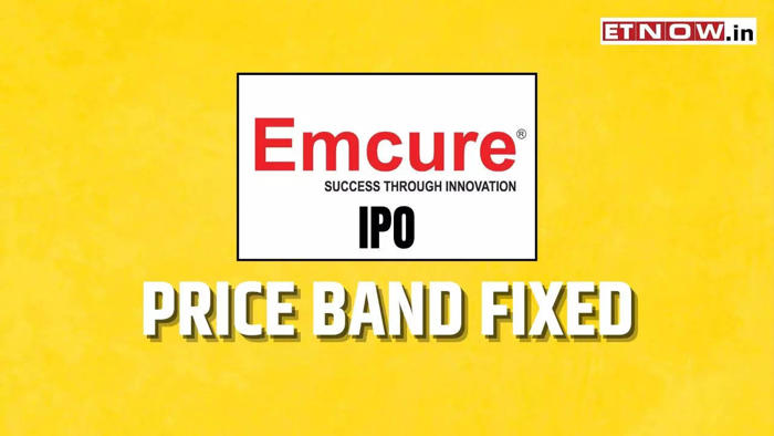 emcure pharmaceuticals ipo: price band fixed - details