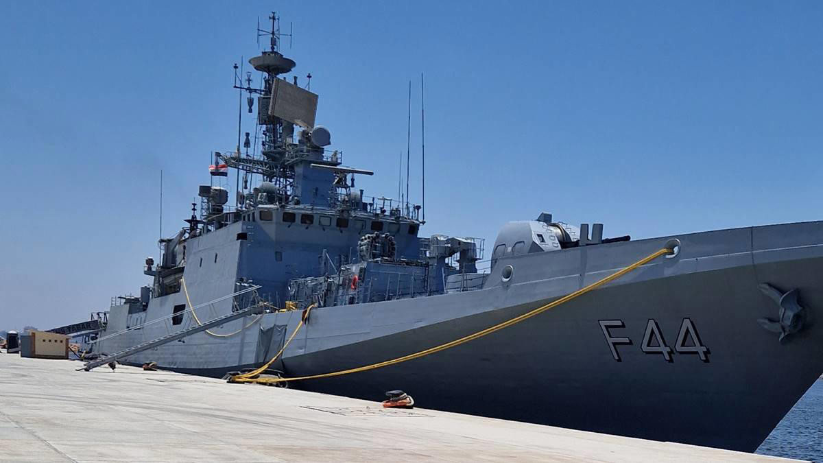 indian naval ship tabar reaches alexandria, egypt