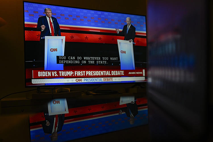 biden ile trump, 2024 abd başkanlık seçimi öncesi ilk canlı yayın tartışmasına çıktı