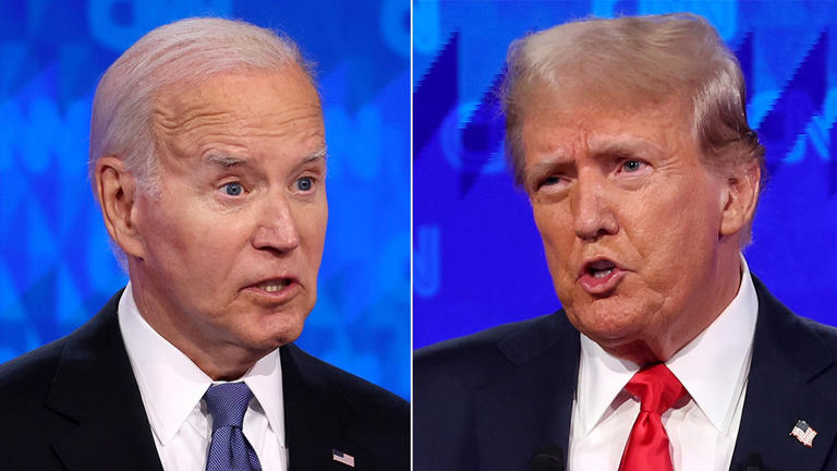 Débat présidentiel sur CNN entre Donald Trump et Joe Biden Getty Images