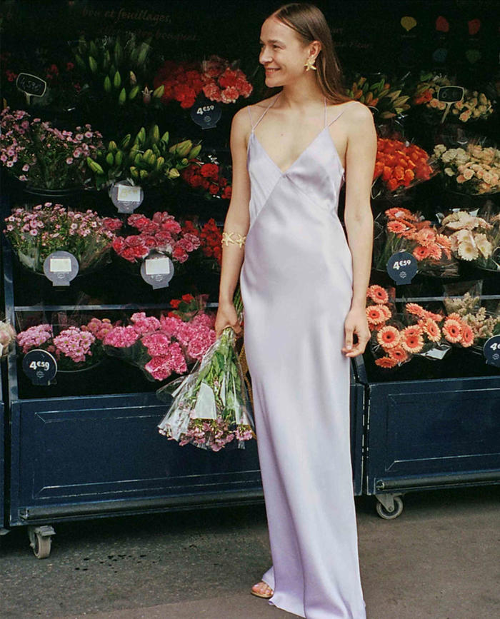 amazon, french girls are wearing this airy, slinky dress style on repeat at summer weddings