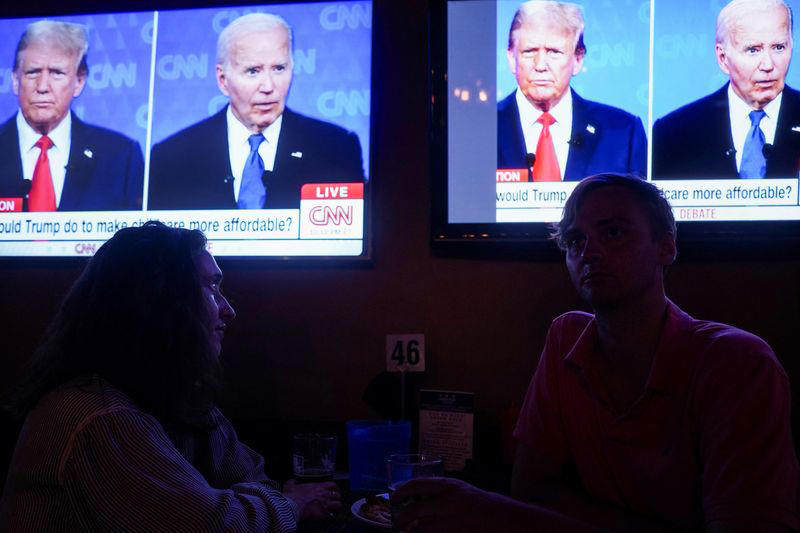 factbox-reactions to joe biden and donald trump's debate performances