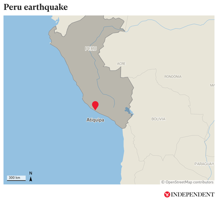 no tsunami threat after magnitude 7.2 earthquake strikes peru coast