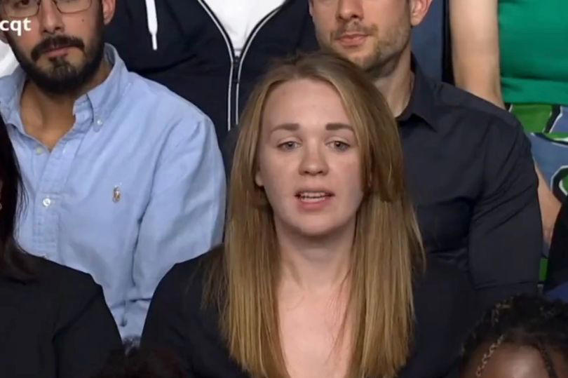 bbc question time audience applauds mum after comment linking tories to her three-year-old