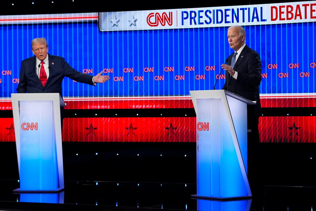 primer debate presidencial estuvo marcado por descalificaciones y un mal comienzo de biden