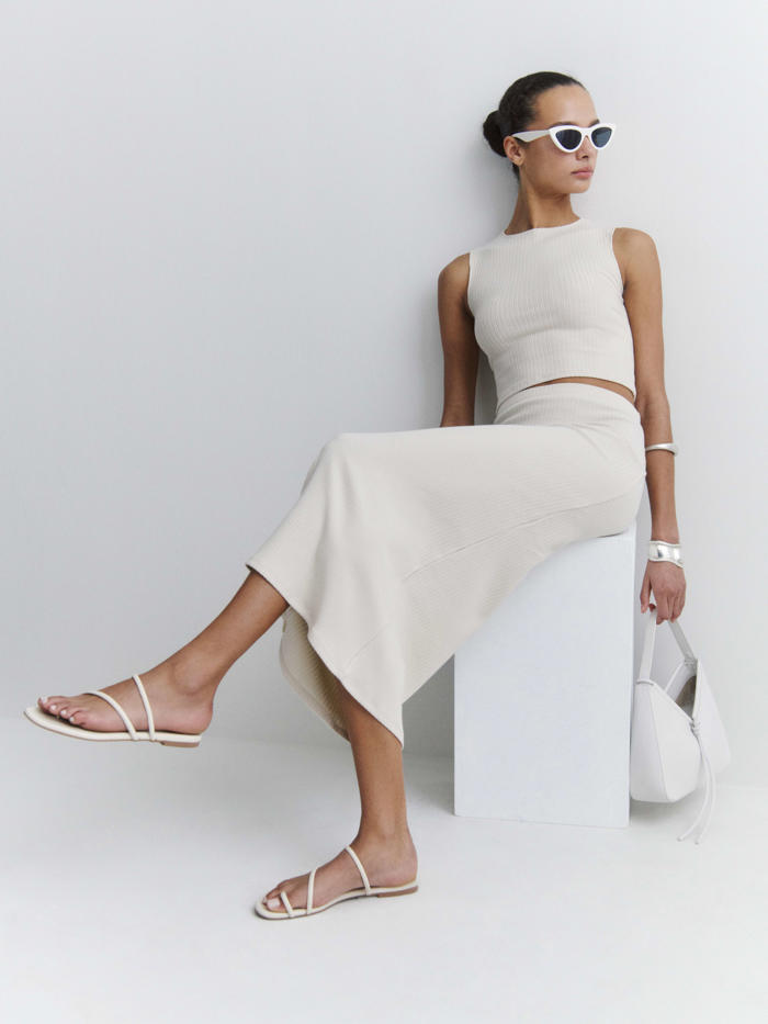 this sandal colour is chic, goes with everything and is the perfect alternative to black