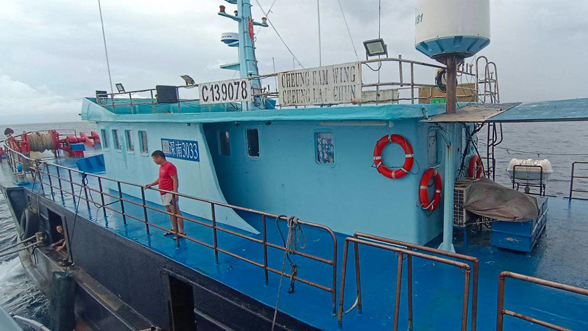authorities intercept, inspect chinese fishing vessel in tawi-tawi