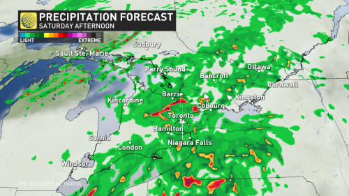 heavy rain, thunder gives a soggy start to ontario's long weekend