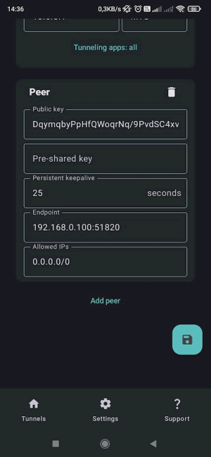 android, wireguard: client vpn più intelligente e configurazione del server sul router