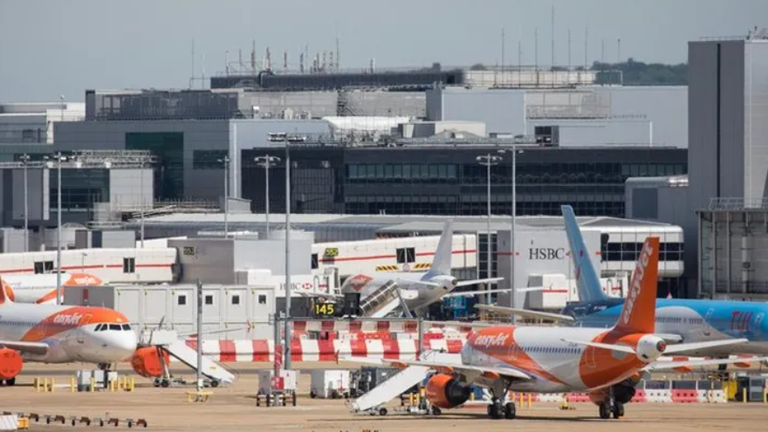 Several flights are believed to be waiting to take off from Gatwick