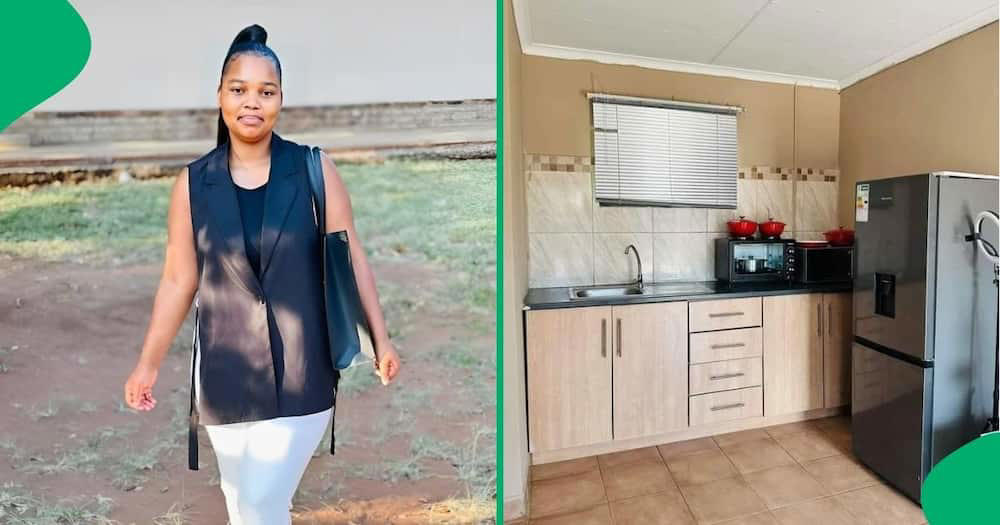 from dream to reality: photos of 22-year-old woman's fully furnished home goes viral in sa