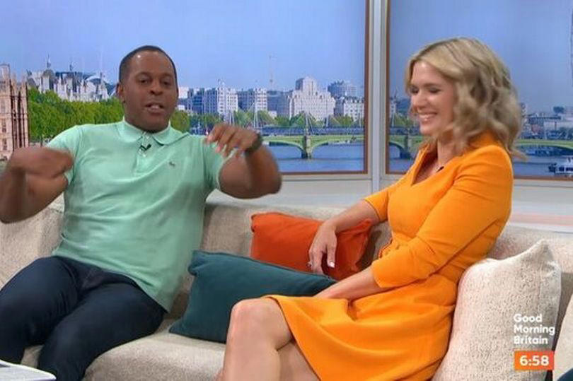 andi peters in single-word response as he's cut off by kate garraway live on good morning britain
