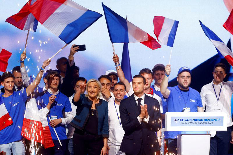 voto francia: sondaggio dà rassemblement national al 37% a primo turno