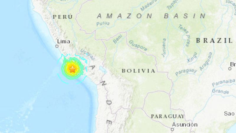 peru açıklarında 7.2 büyüklüğünde deprem oldu