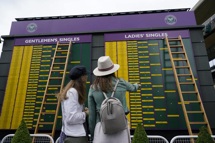 there was confusion at wimbledon's draw when some names were placed in the wrong spots