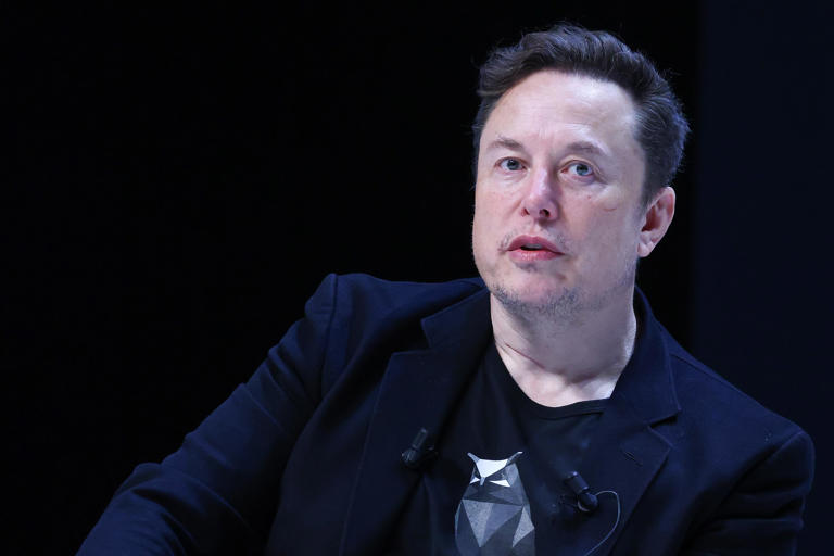 Elon Musk participe au Cannes Lions International Festival of Creativity. (Le 19 juin 2024.)
