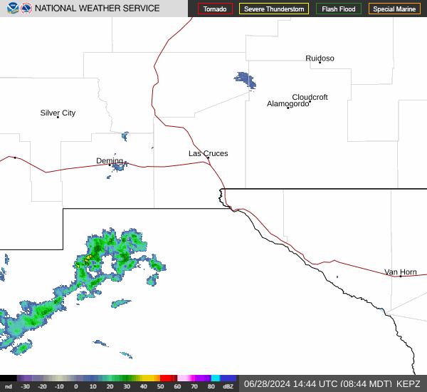 Thunderstorms roll through Las Cruces through July 12 Live weather