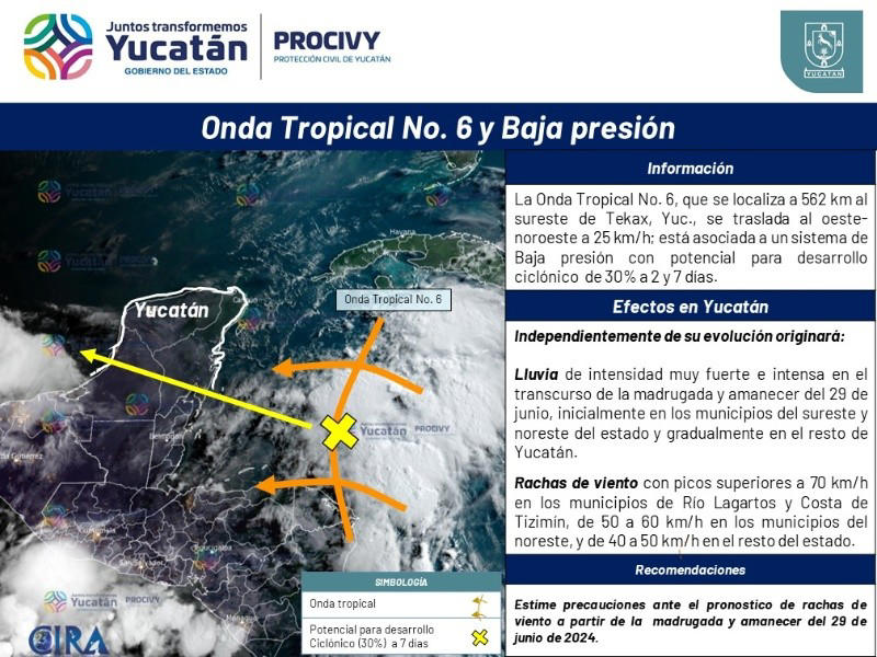 onda tropical se acerca a la península de yucatán: así será el clima del 28 de junio al 01 de julio