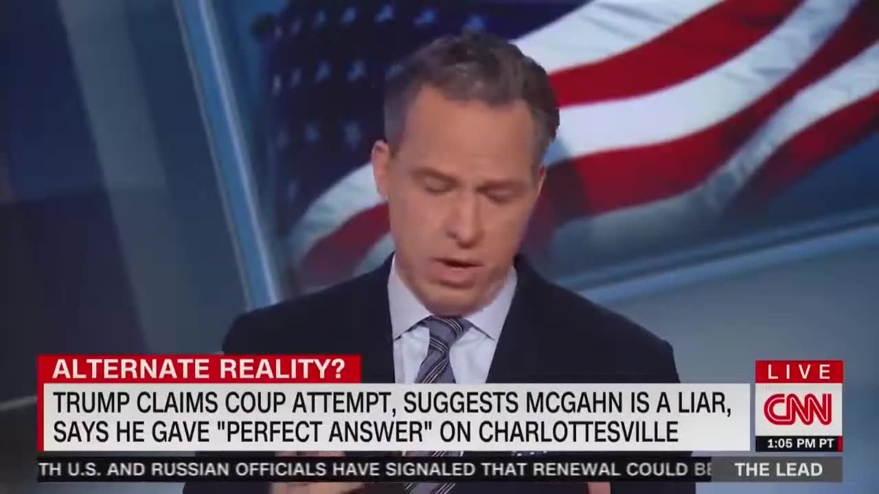 Jake Tapper Stating Trump Called Those Marching Alongside Neo-nazis ...