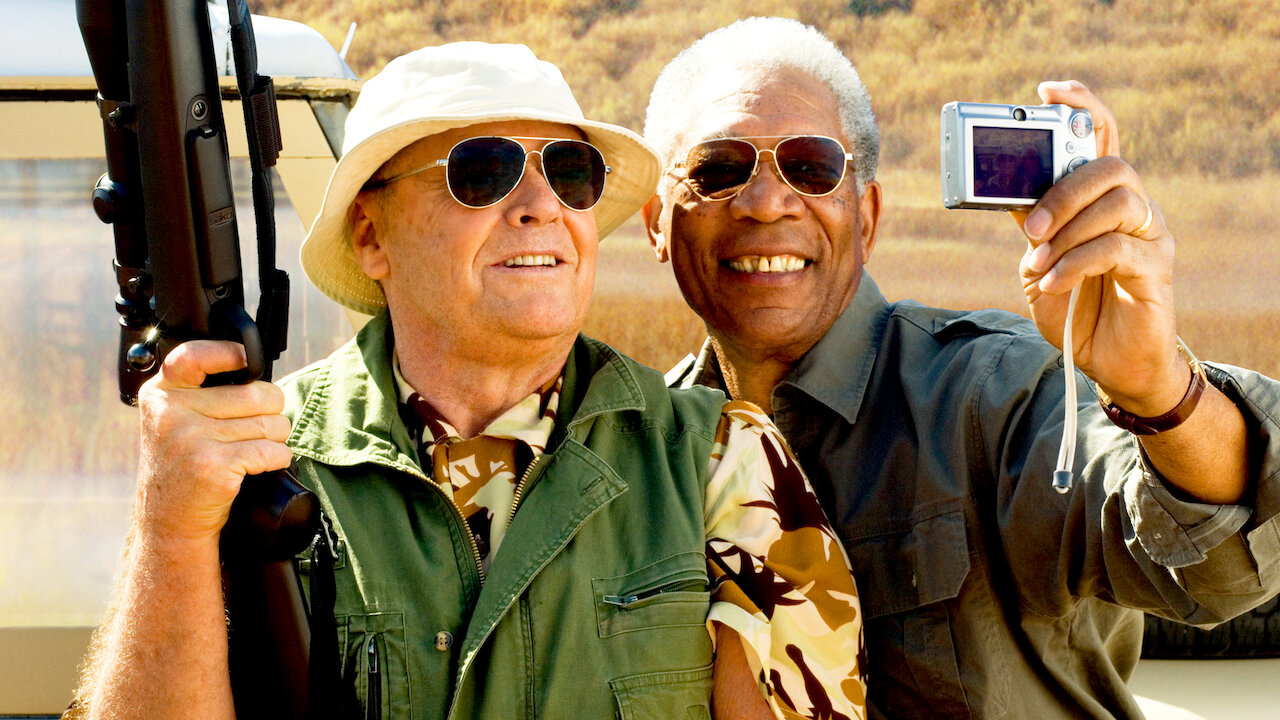 <p>Two terminally ill men, played by Jack Nicholson and Morgan Freeman, embark on a road trip with a list of things they want to do before they “kick the bucket.” Their journey is both humorous and deeply moving.</p>