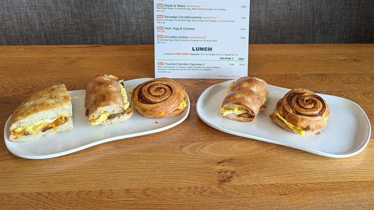 We Tried And Ranked All 5 Of Panera's New Breakfast Sandwiches