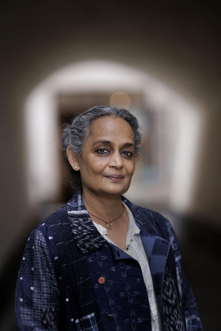 Arundhati Roy à Stockholm, en Suède, en mars 2023.
