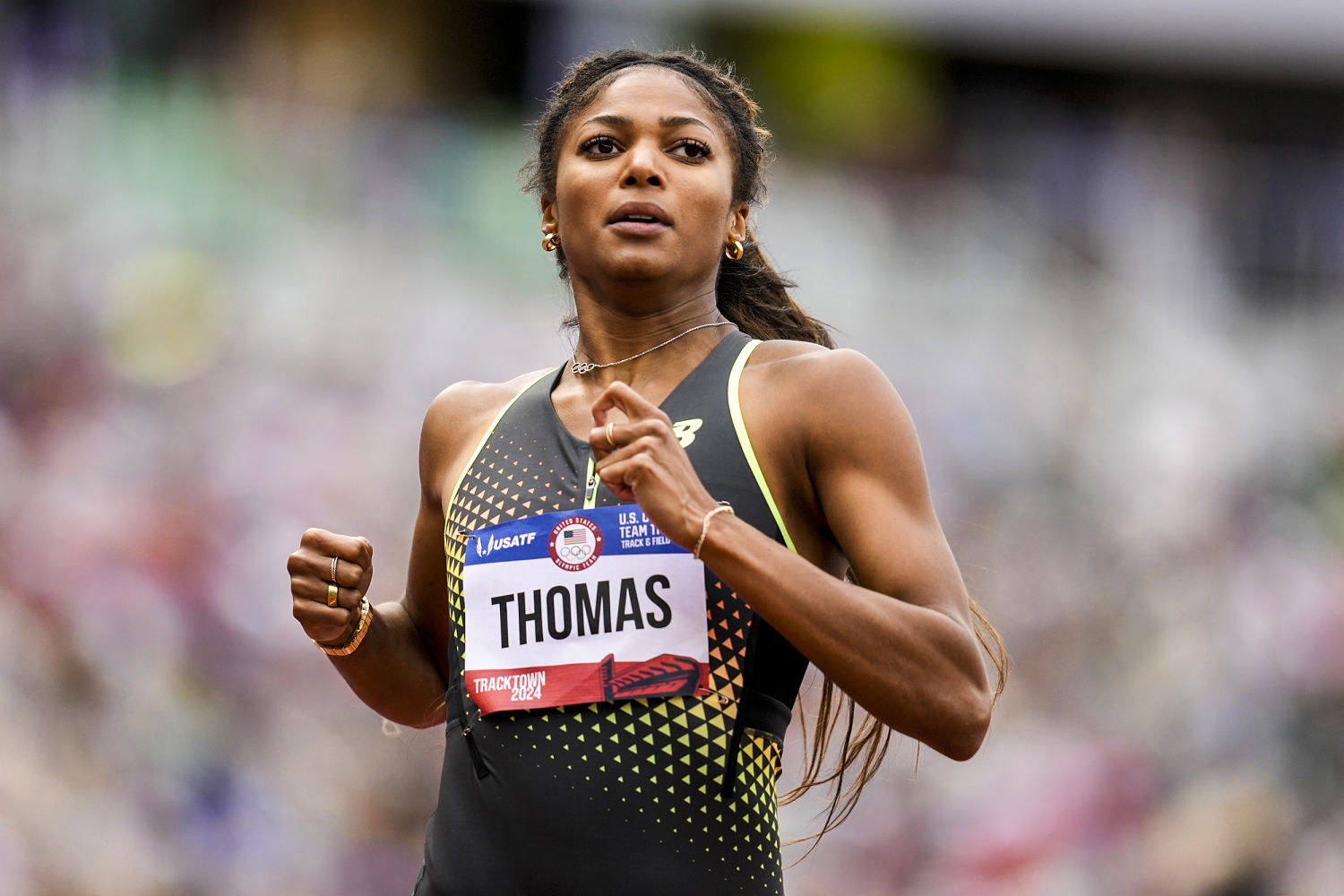 Olympian Gabby Thomas says a group of men have been following her at