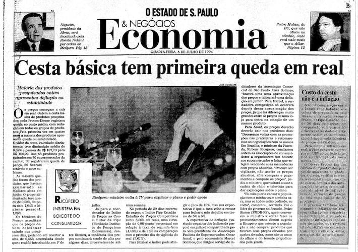 real: a história da moeda estável do brasil nas páginas do ‘estadão’