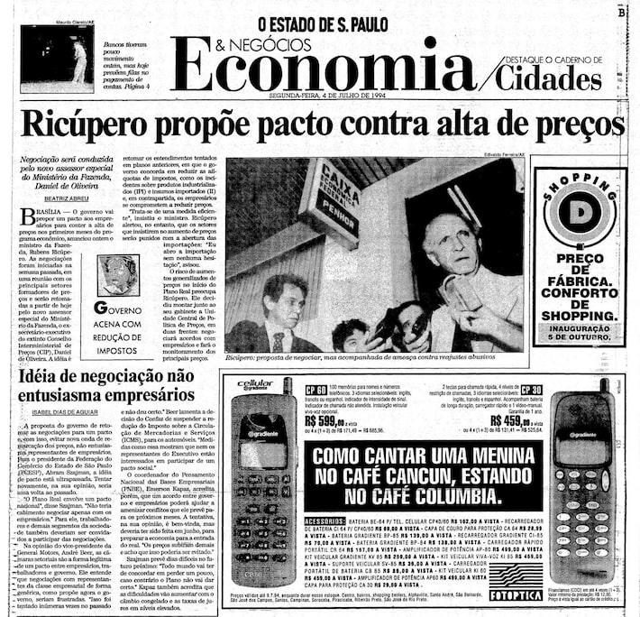 real: a história da moeda estável do brasil nas páginas do ‘estadão’