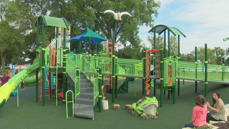 Menasha Parks and Recreation cuts ribbon at brand new Jefferson Park ...