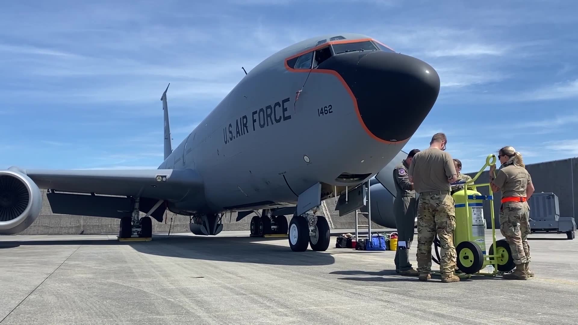 Japan: 909th ARS Extends Worldwide Bomber Missions B-roll