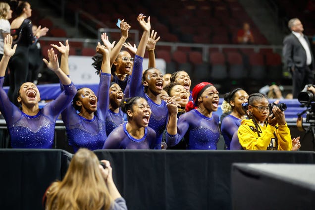 Who said Black folks cant flip? In 2022, Fisk University made history when it became the first and only HBCU to have a competitive gymnastics team. Since its inception, Fisk’s women’s gymnastics has made tremendous strides, including sophomore Morgan Price winning the all around national title this year. The program is headed by Corrinne Tarver, a former gymnast and the first Black woman to win the NCAA All-Around Gymnastics Championships in 1989. It’s great to be the first HBCU,” Tarver told NewsOne. “What it does is open up opportunities for girls who want to have an HBCU experience and do gymnastics at the same time because it just wasn’t something that was an option before.”