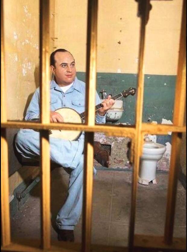 <p>Al Capone's good behavior behind bars led to him being granted permission by Warden Johnston to play the banjo and join "The Rock Islanders" band.</p> <p> They performed regularly for inmates on Sundays, providing a unique musical escape.</p>