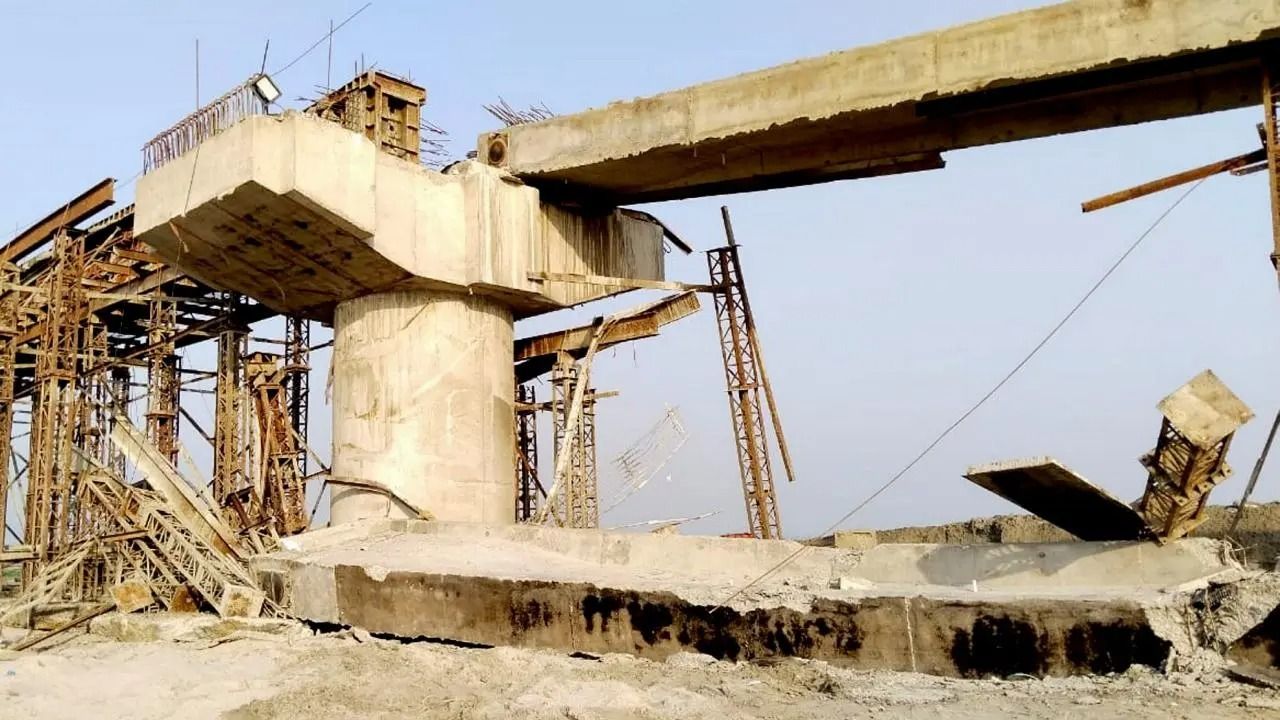 Under Construction Bridge Collapses In Bihar's Madhubani, Fifth Such ...