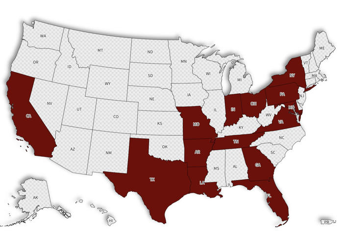sandwich recall map shows 14 states impacted by health warning