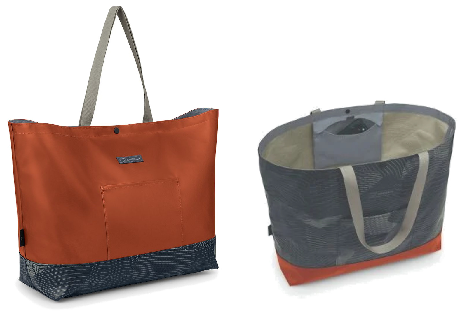 <p>Osprey’s Remnants totes repurpose fabrics from its Transporter supply chain into totes. The end result are weather-resistant and have an external zippered pocket and a smaller secure interior pocket. In all, it’s a resource-conscious approach to a simple design.</p> <a class="buy-now single" href="https://osprey.pxf.io/c/381569/1765694/20745?subId1=gjsposprey4thq224&u=https%3A%2F%2Fwww.osprey.com%2Fosprey-remnants-weather-resistant-tote-l-1%3Fcolor%3DCamo%252520Lines%252520Print">Shop Now</a>