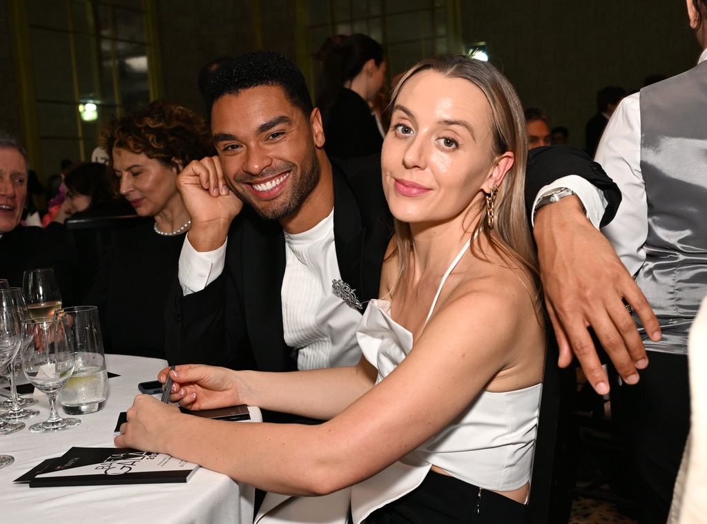 The erstwhile Duke of Hastings, Page having left the show after season one, keeps his personal cards close to his vest off-camera, but has looked awfully happy in copywriter Emily Brown 's company since 2021.