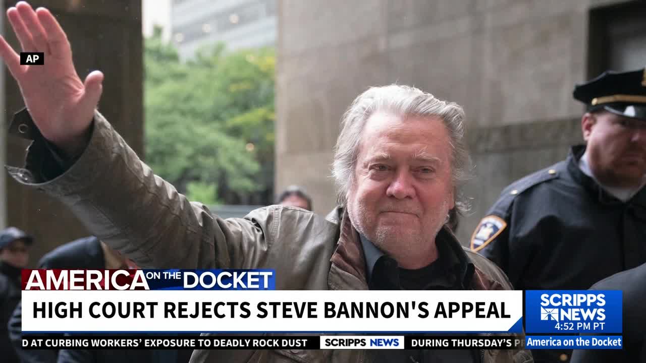 Judge Denies Steve Bannon's Request For Release From Prison Pending Appeal